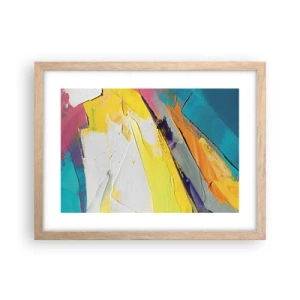 Poszter világos tölgy keretben - A fény anatómiája - 40x30 cm