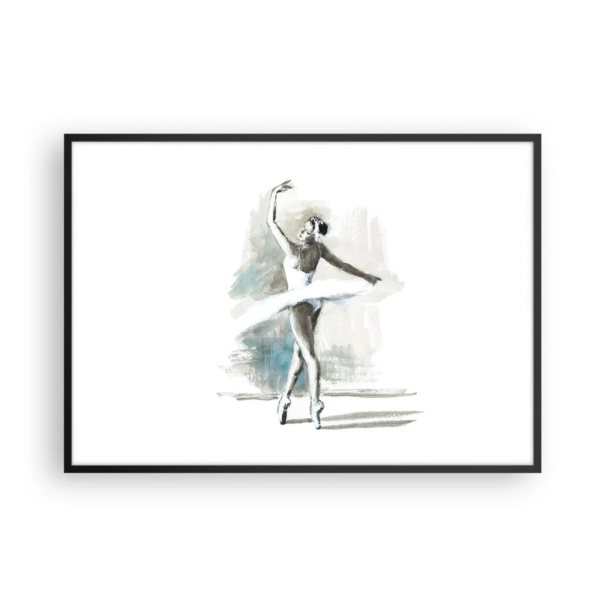 Poszter fehér keretben - Hattyúvá varázsolva - 100x70 cm