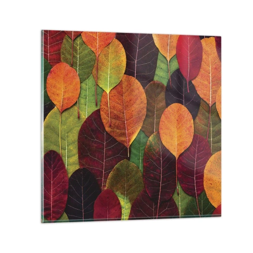 Üveg kép - Őszi mozaik - 70x70 cm