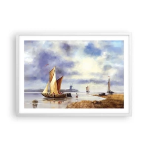 Poszter fekete keretben - A tengerészek visszatérése - 70x50 cm
