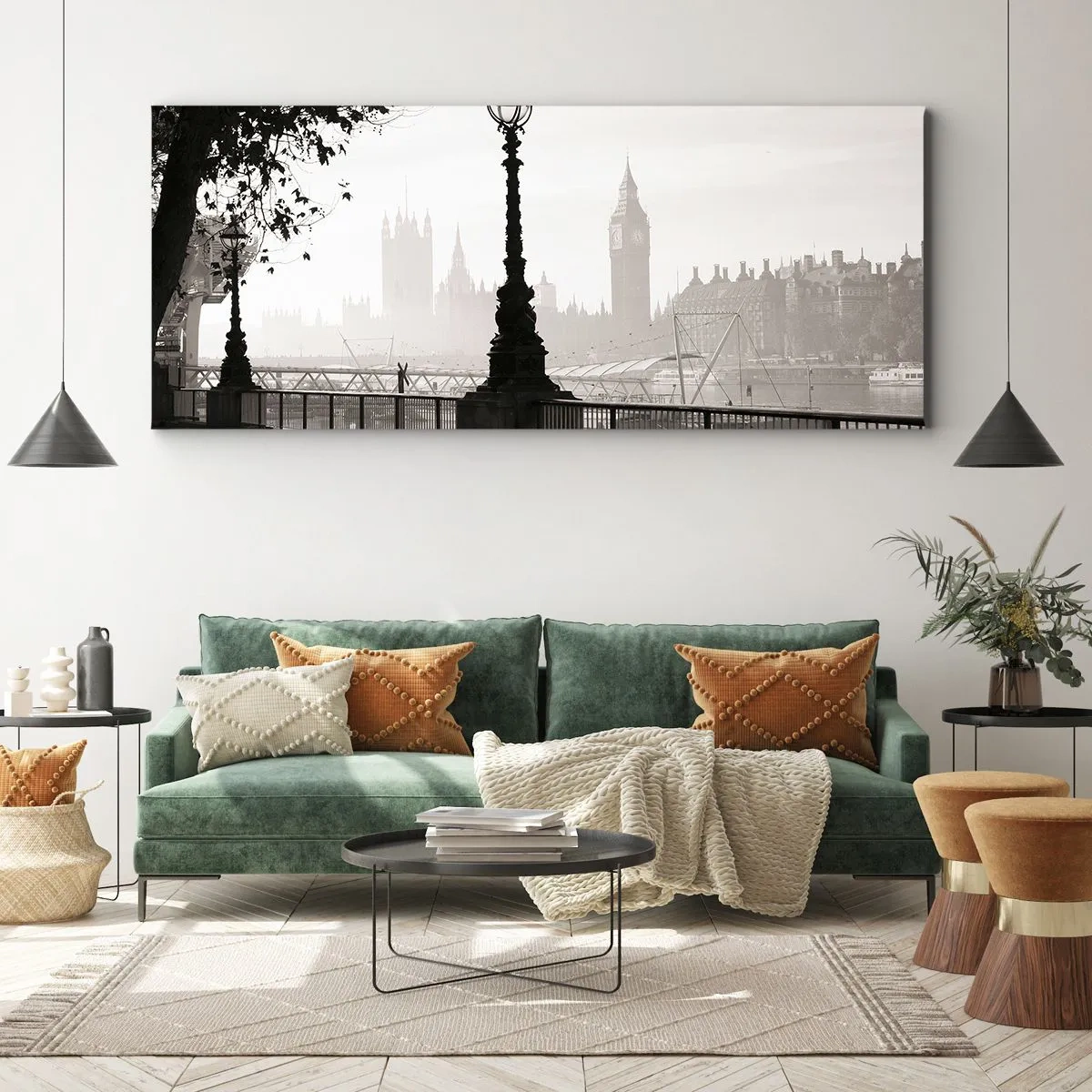 Vászonkép - Londoni reggel - 100x40 cm