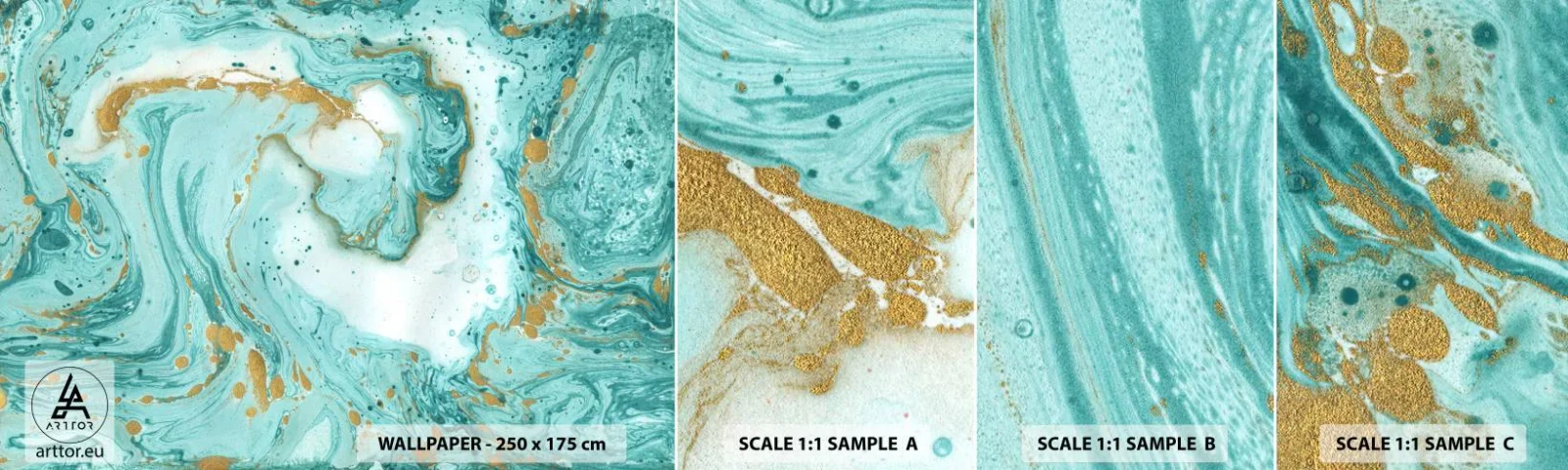 Fotótapéta Minta Öntapadós Deluxe Sticker - Az Edo-korszak nagy hulláma alatt - Absztrakció, Darab, Grafika - 100x30 cm