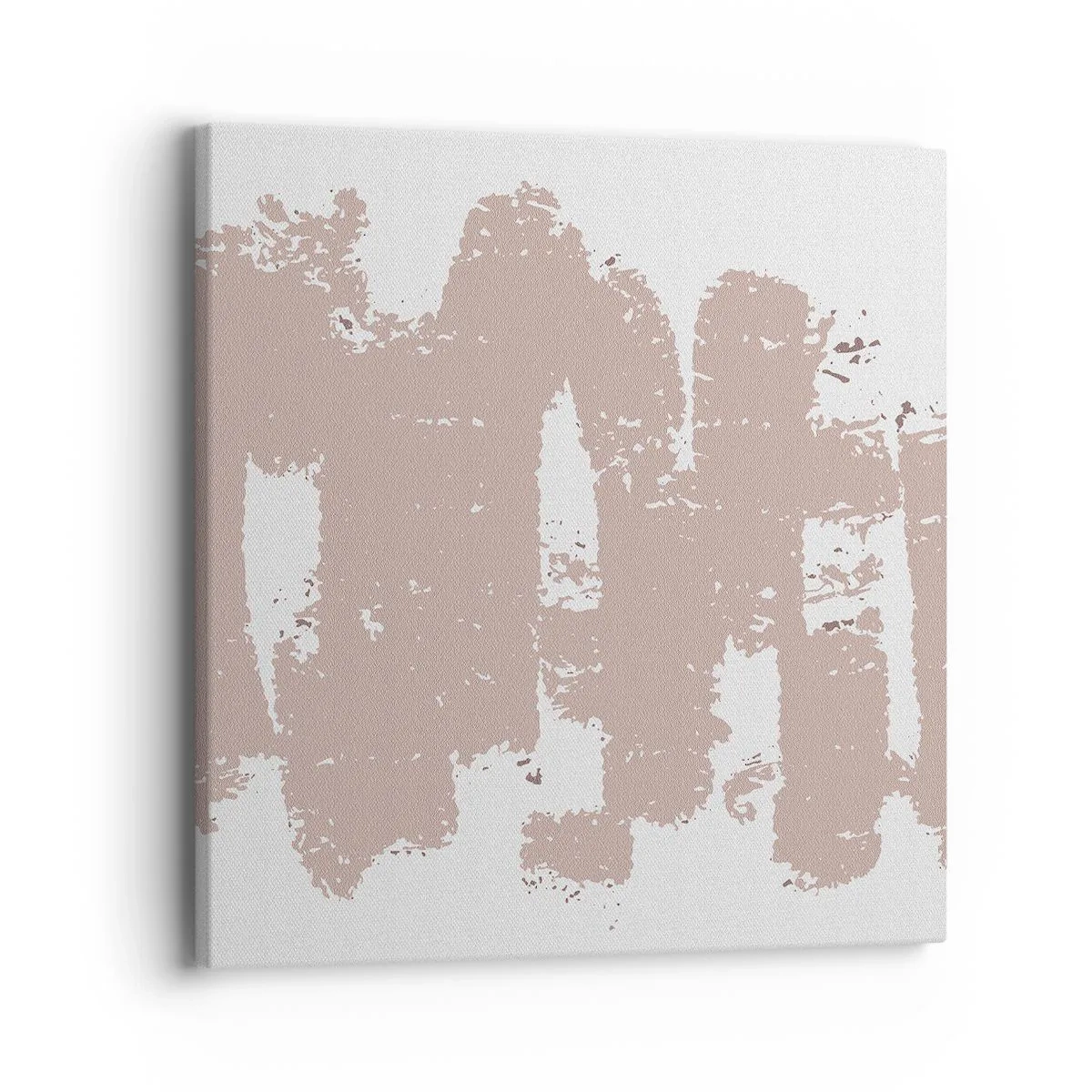 Vászonkép - Absztrakció lágy rózsaszínben - 40x40 cm