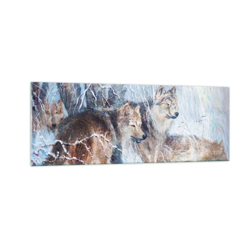 Üveg kép - Figyelem! Közeledik… - 140x50 cm