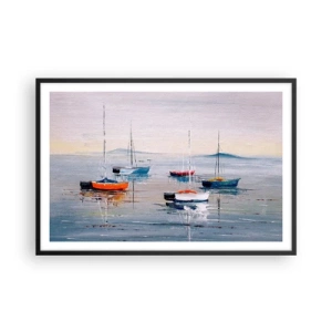 Poszter fehér keretben - Jól megérdemelt pihenés - 91x61 cm