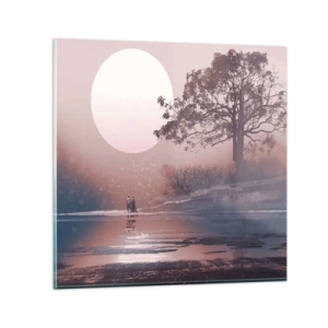 Üveg kép - Éjszakai csodák - 40x40 cm