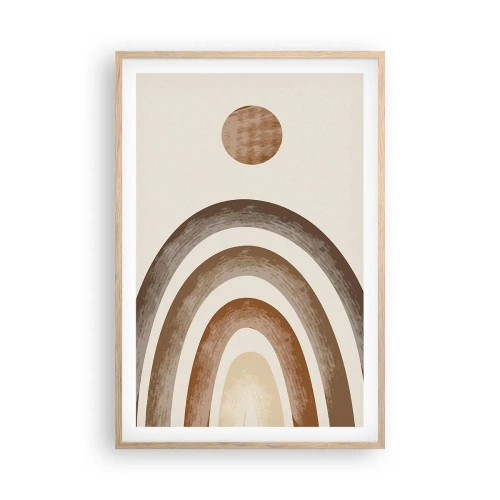 Poszter világos tölgy keretben - Egy messzi-messzi galaxisban - 61x91 cm