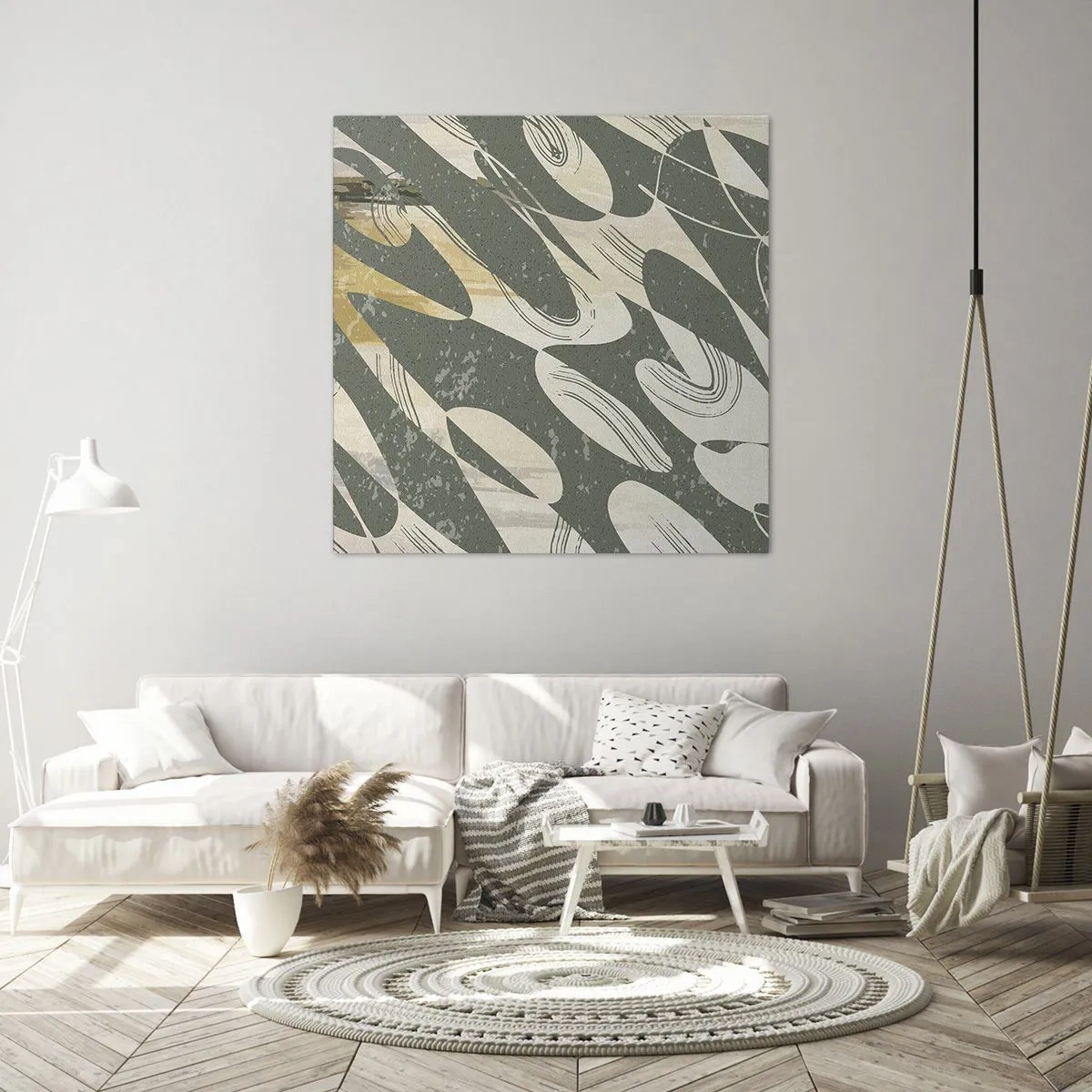 Vászonkép - Ritmikus absztrakció - 50x50 cm