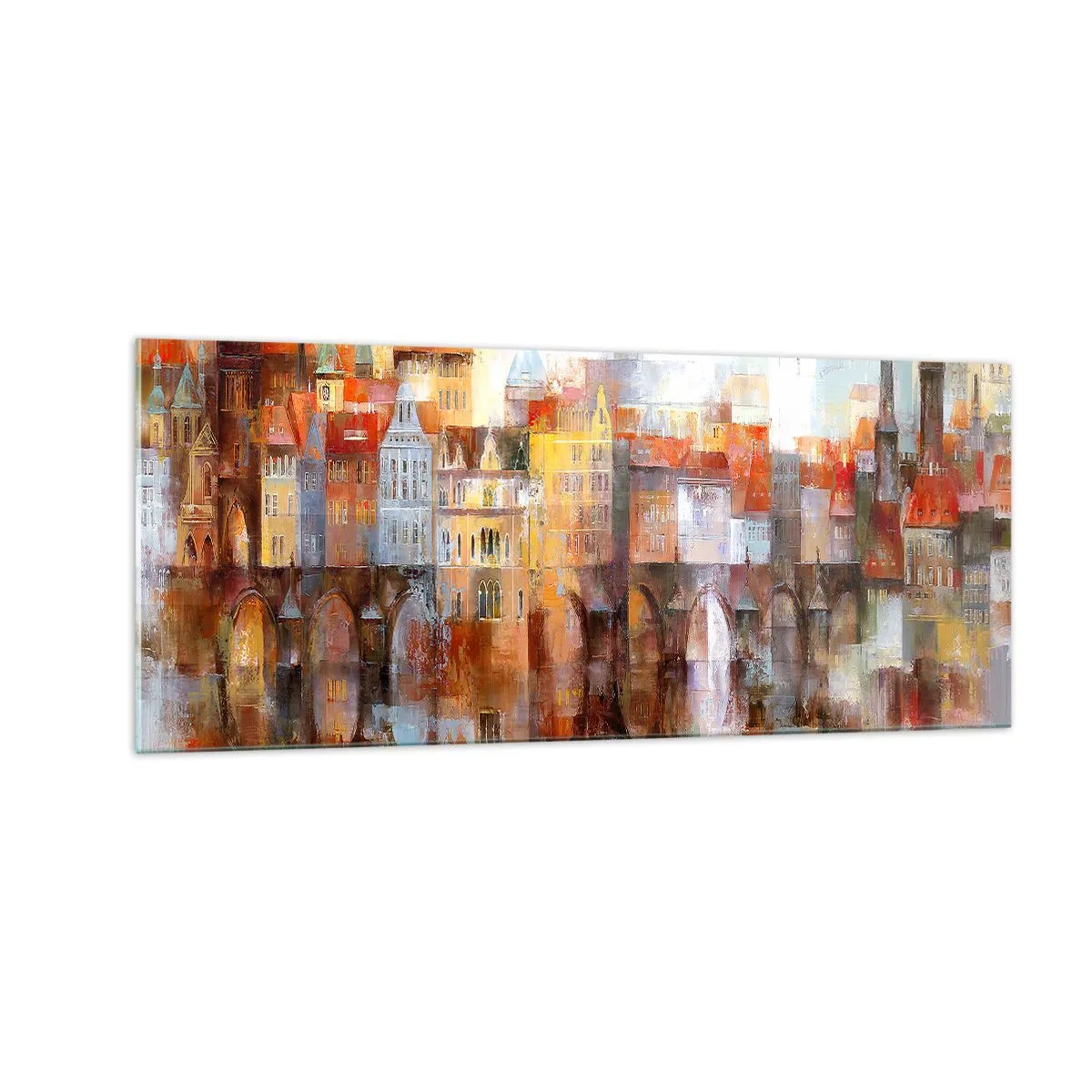 Üveg kép - A híd alatt is gyönyörű - 100x40 cm