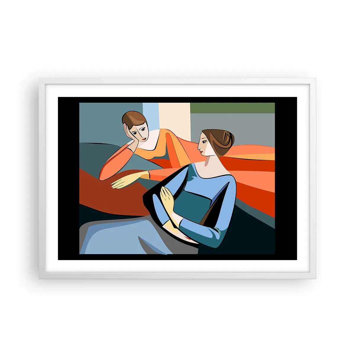 Poszter fekete keretben - A bizalmak pillanata - 70x50 cm