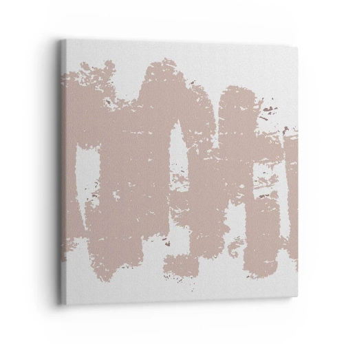 Vászonkép - Absztrakció lágy rózsaszínben - 30x30 cm
