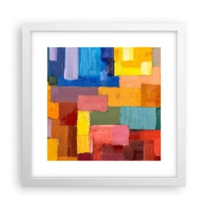 Poszter fekete keretben - Mindegyik más, mindegyik színes - 30x30 cm