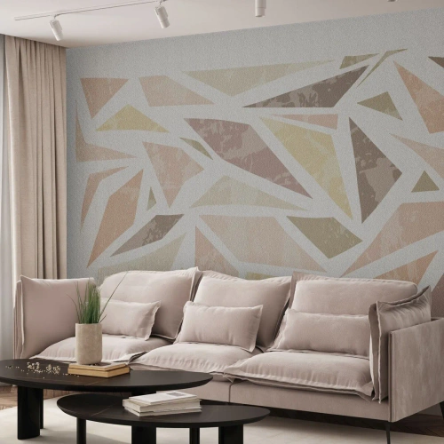 Fotótapéta Standard Eco - Üvegfestmény kompozíció - Minimalizmus, Pasztell, Boho - 150x105 cm