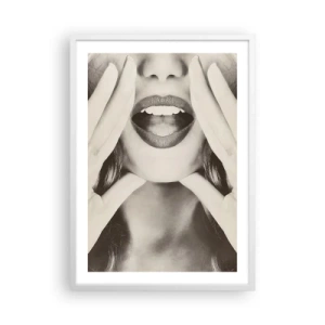 Poszter fekete keretben - Jövök már! - 50x70 cm