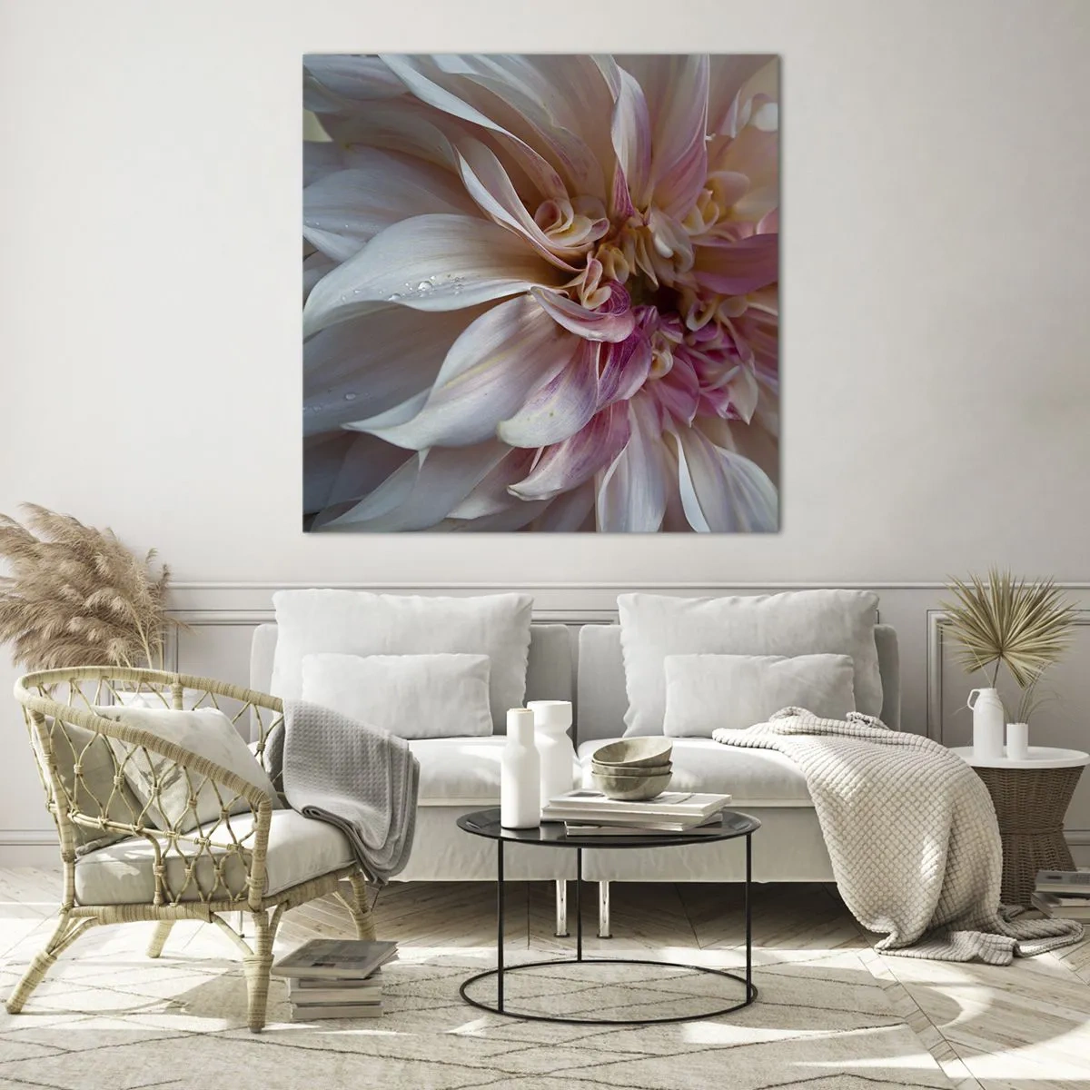 Üveg kép - Virágzó frissesség - 60x60 cm