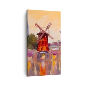 Vászonkép - Párizsi ikonok - Moulin Rouge - 45x80 cm