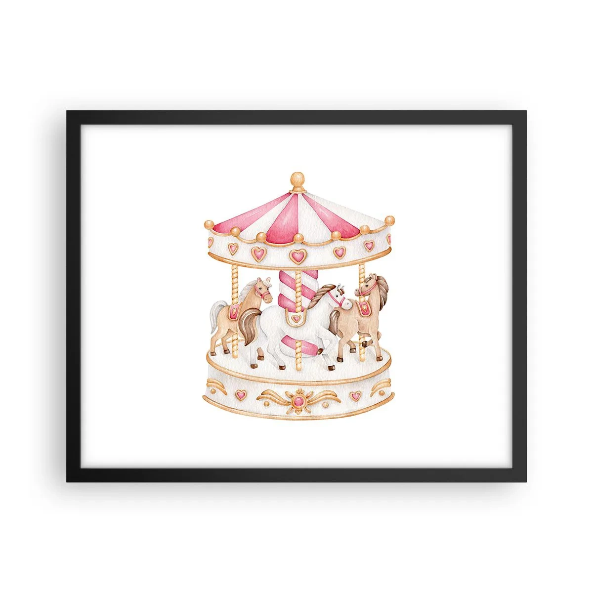 Poszter fehér keretben - A gyermekkor édes világa - 50x40 cm