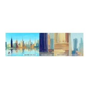 Fotótapéta Minta Premium Canvas - Napfényes metropolisz - Város, Építészet, Darab - 100x30 cm