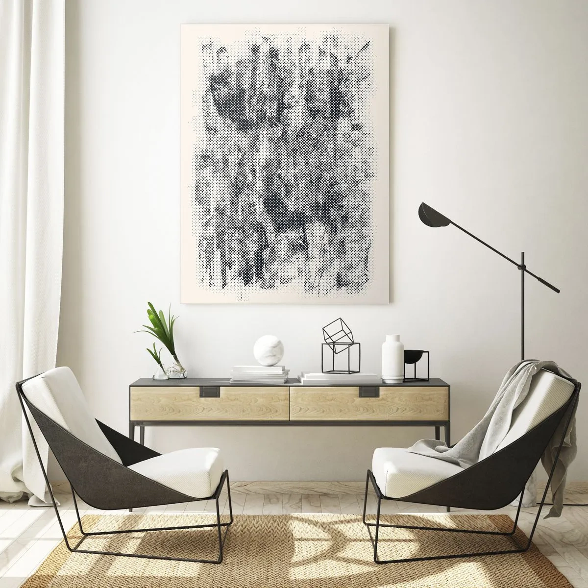 Üveg kép - Ködös kompozíció - 50x70 cm