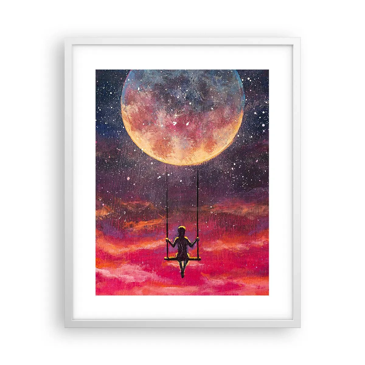 Poszter fekete keretben - Álmodozva - 40x50 cm
