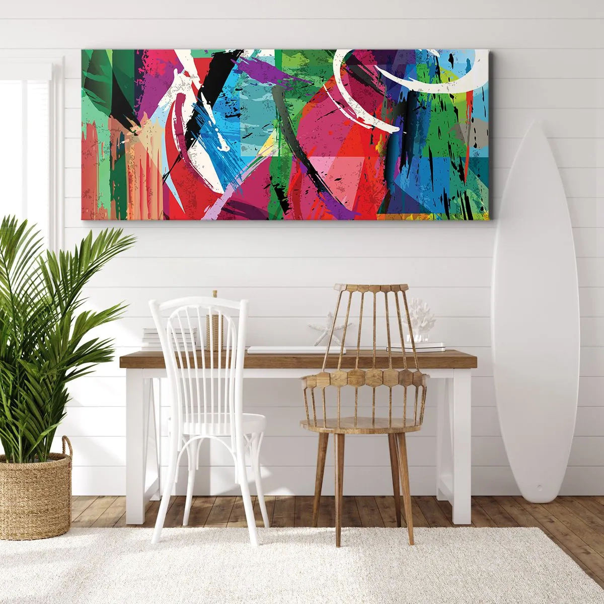Vászonkép - Gyorsan, élénken és ugrálva - 120x50 cm