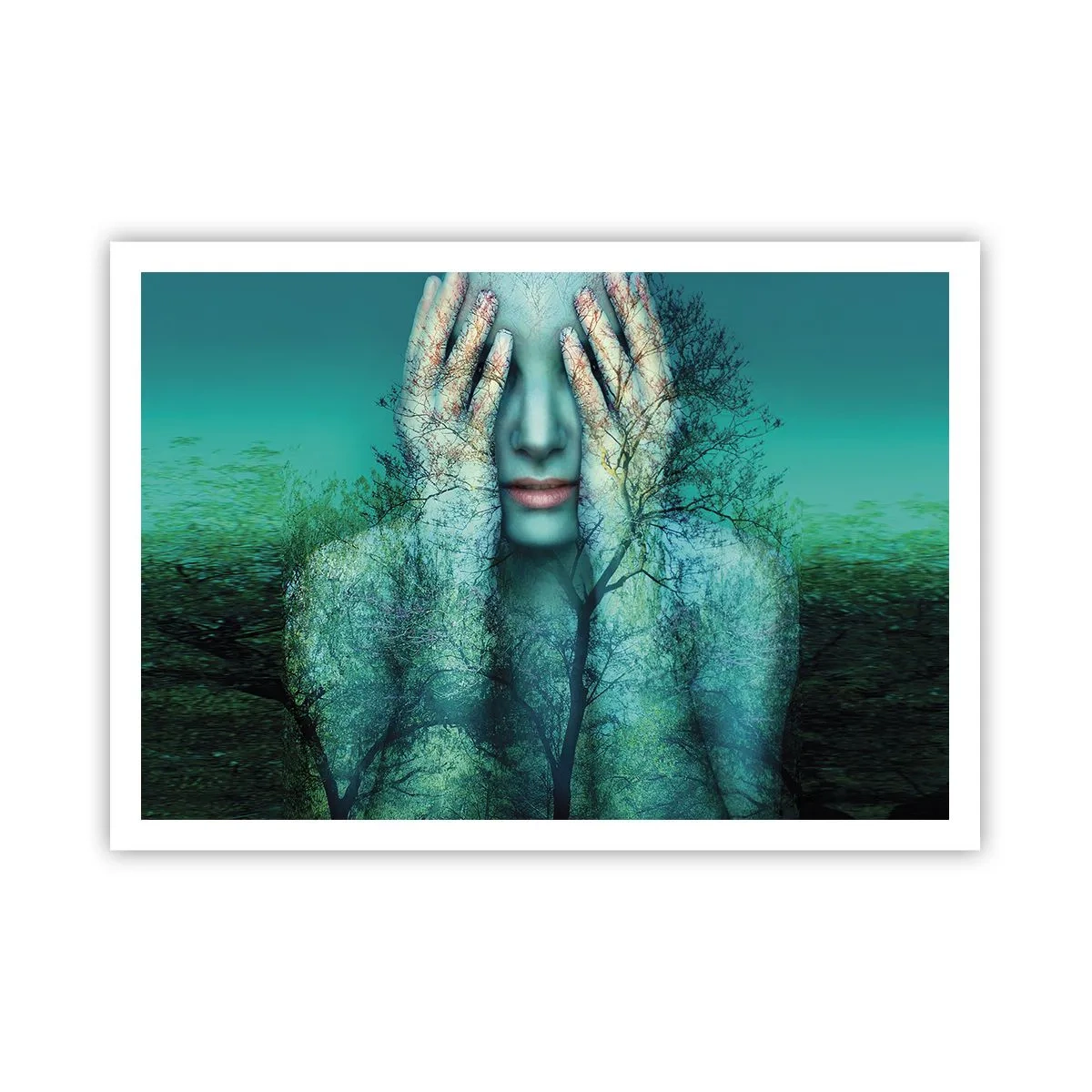 Poszter - Kékbe merítve - 100x70 cm