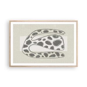 Poszter világos tölgy keretben - Egy bizarr teremtmény - 91x61 cm