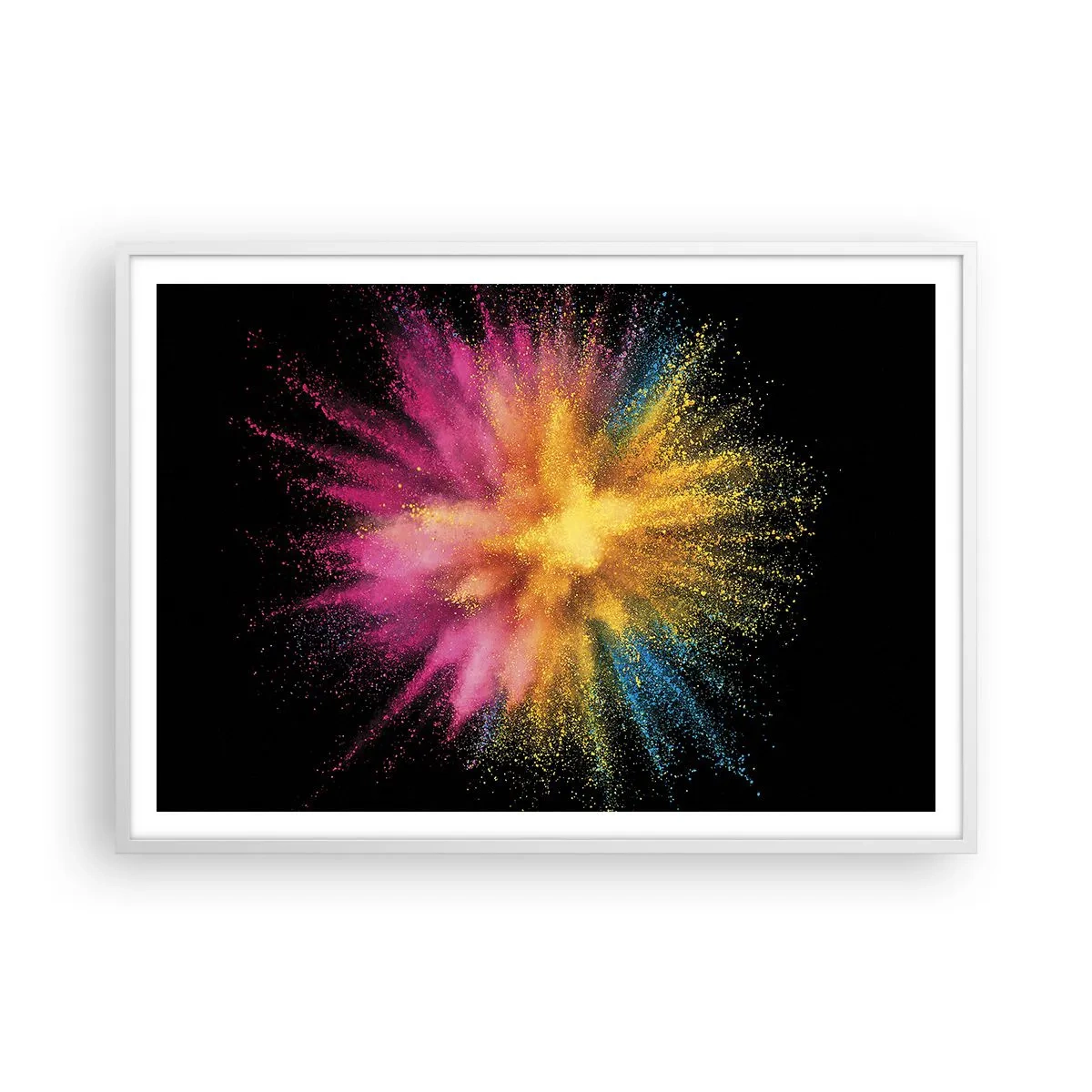 Poszter fekete keretben - A színek születése - 100x70 cm