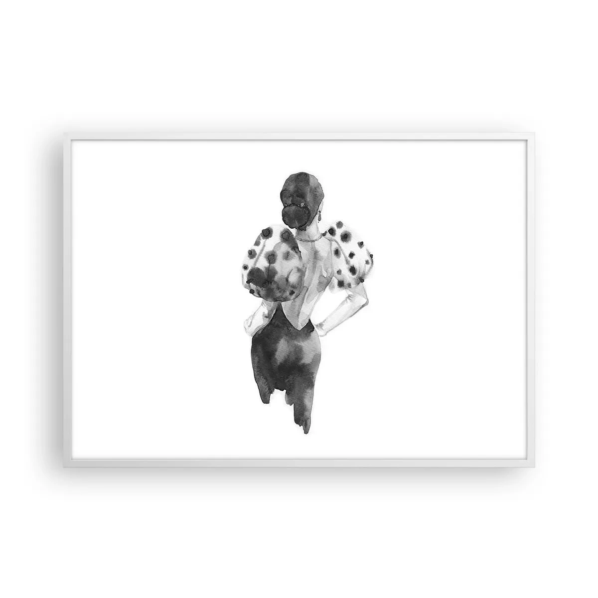 Poszter fekete keretben - Egyenesen elsétált mellettem - 100x70 cm