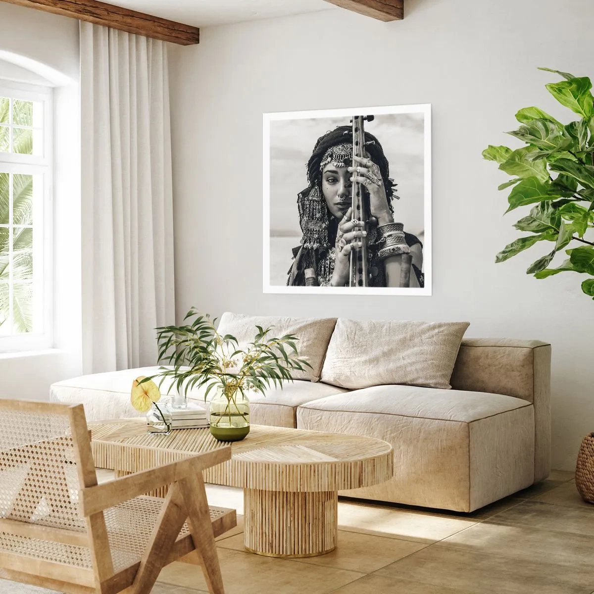 Poszter - Csak a keleti zene - 50x50 cm