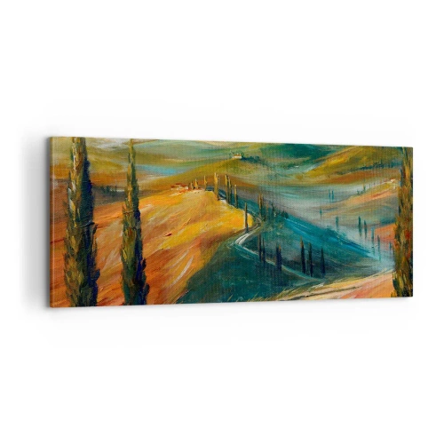 Vászonkép - Toszkán táj - 100x40 cm