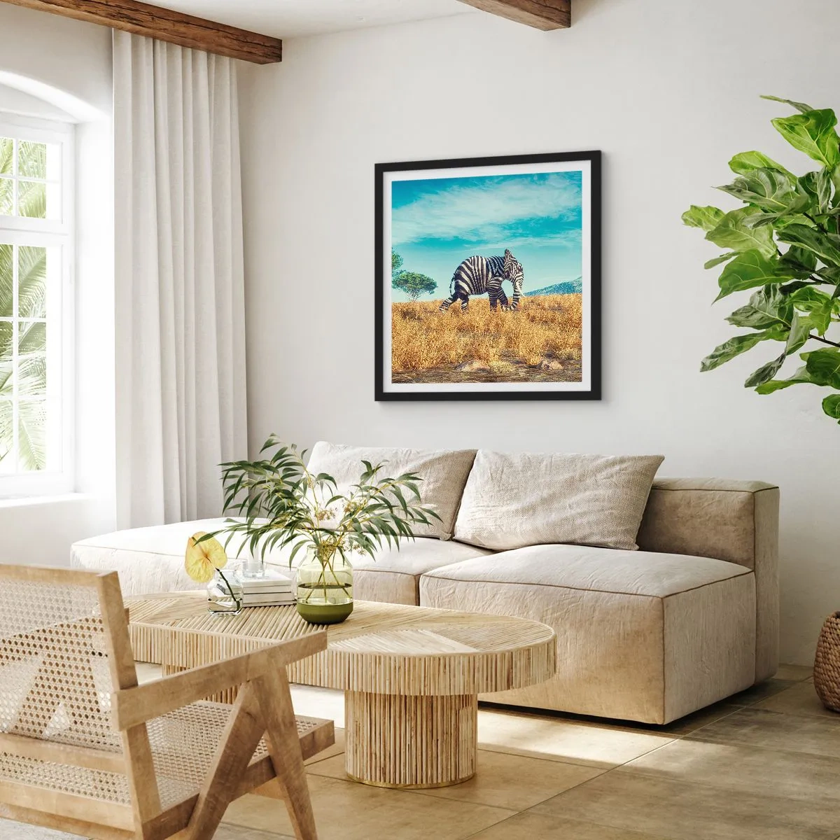 Poszter fehér keretben - A szürke már nem menő - 50x50 cm