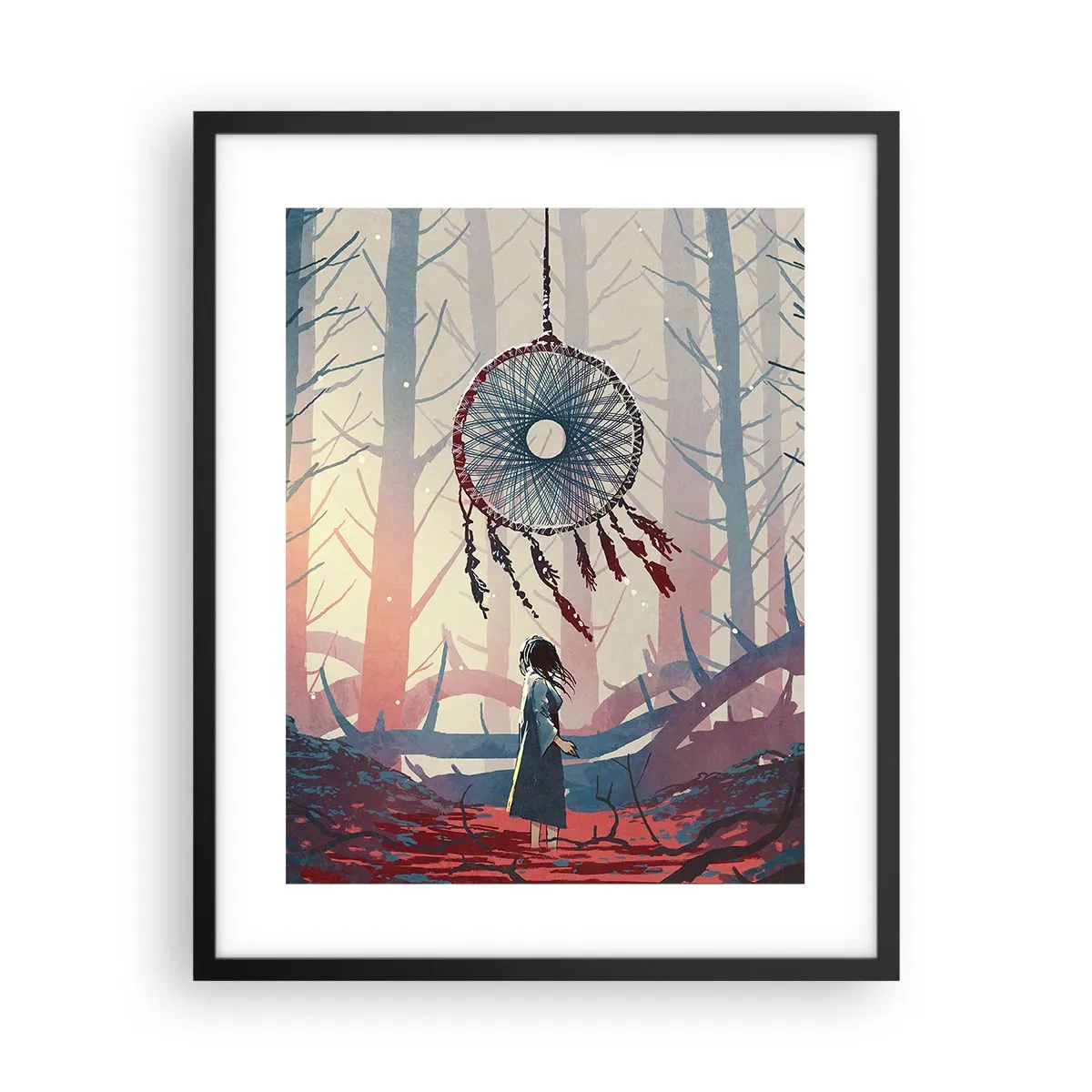 Poszter fehér keretben - A boldogság titkos rituáléja - 40x50 cm