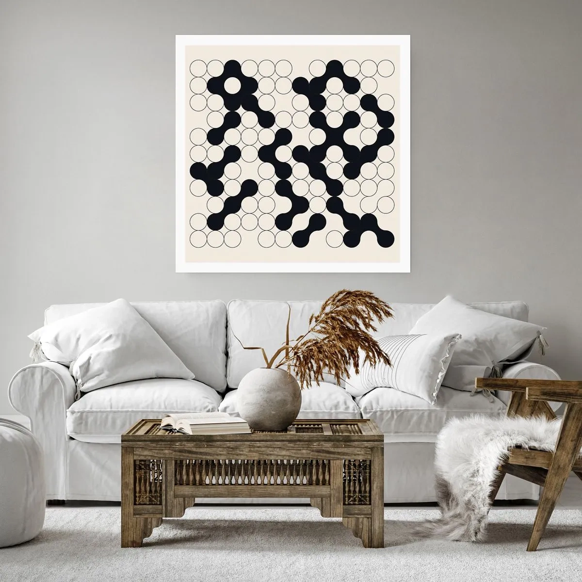 Poszter - Kínai játék - variáció - 60x60 cm