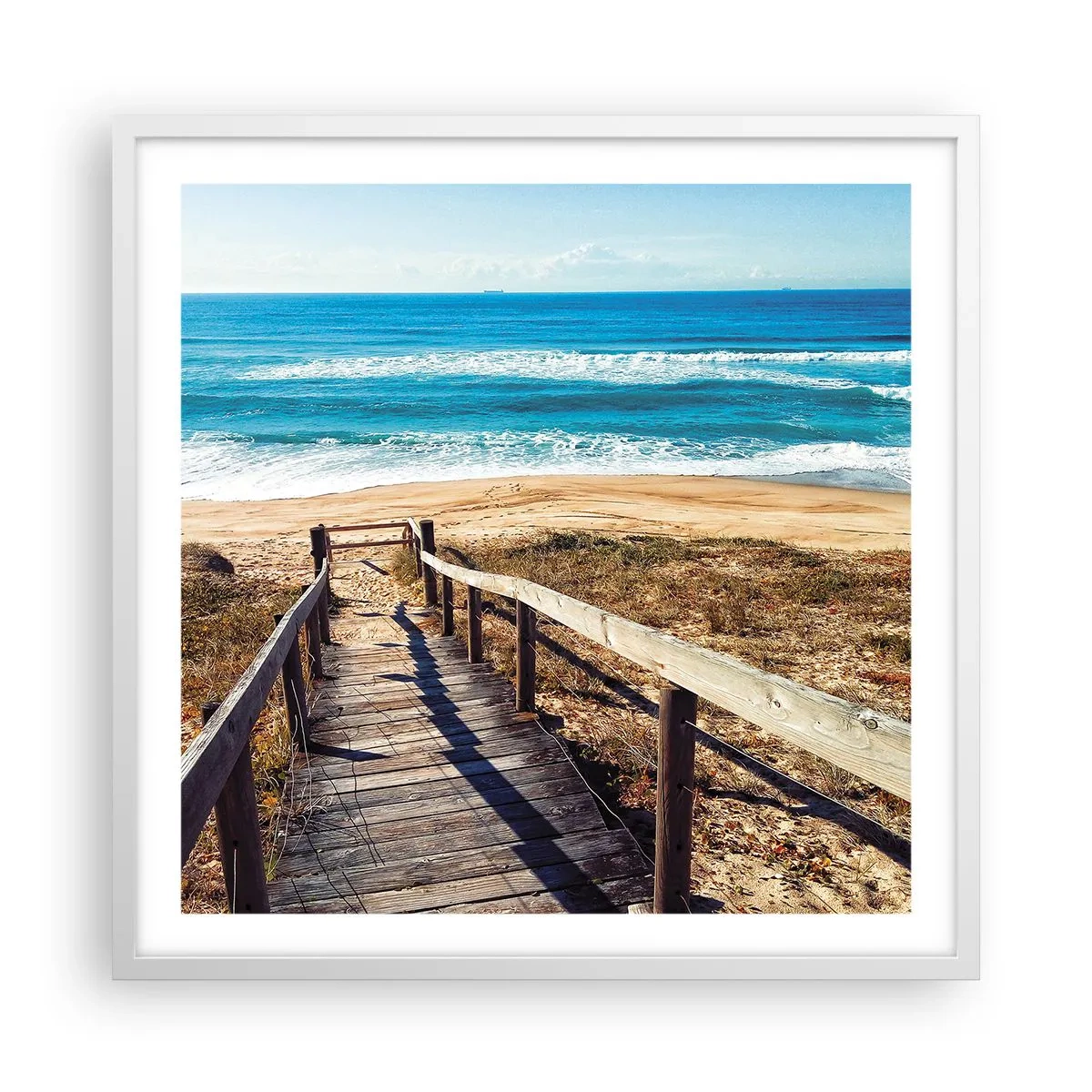 Poszter fekete keretben - Fuss! - 60x60 cm