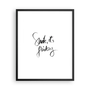 Poszter fehér keretben - Igazi öröm - 40x50 cm