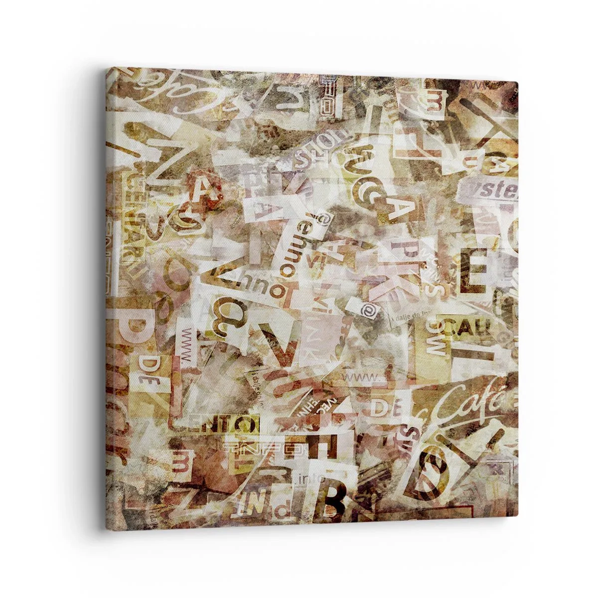 Vászonkép - Betűkkel egyesítem a fecsegést - 30x30 cm