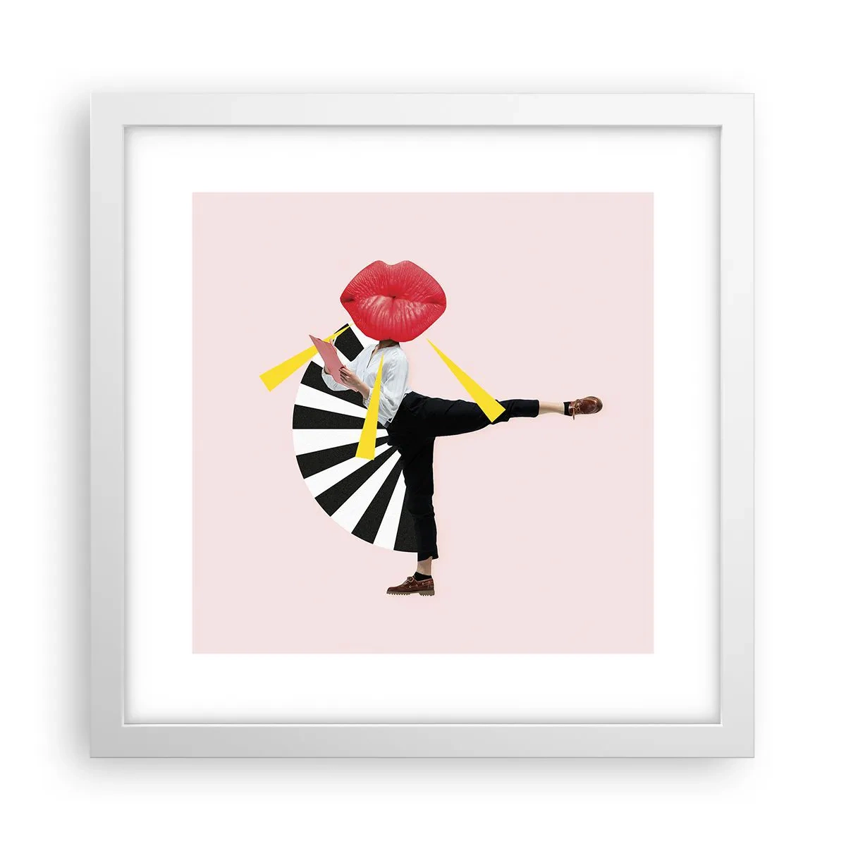 Poszter fekete keretben - Szürreális pop art - 30x30 cm