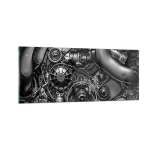 Üveg kép - A mechanika költészete - 100x40 cm
