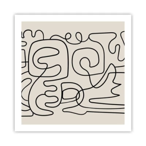 Poszter - A nyomonkövetésben - 60x60 cm