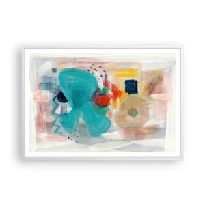 Poszter fekete keretben - Színes játék - 100x70 cm