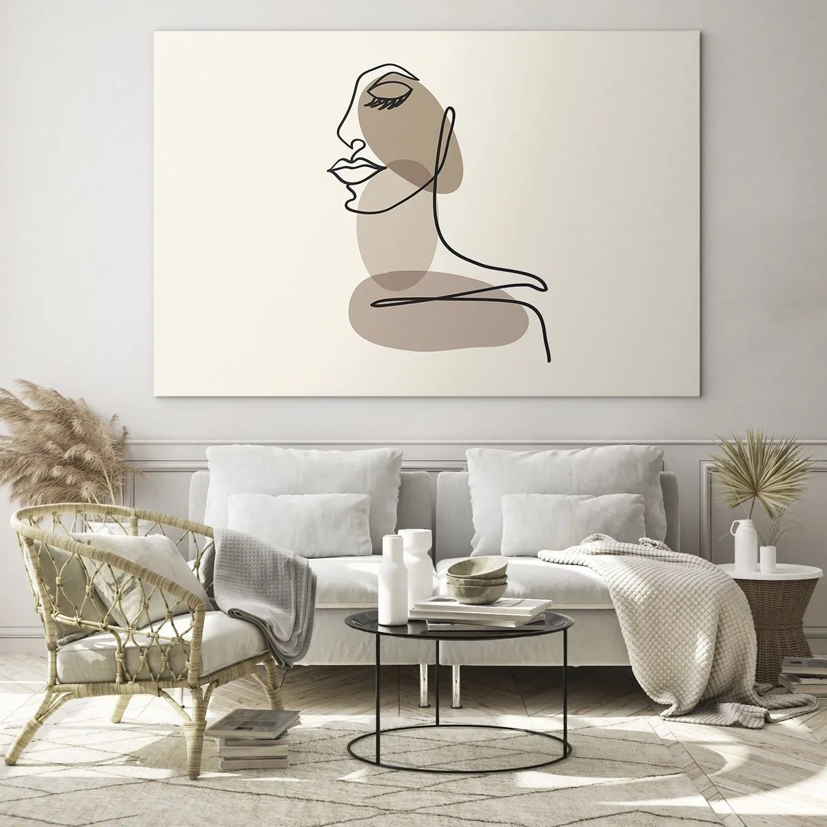 Üveg kép - Elveszve a saját hangjában - 100x70 cm