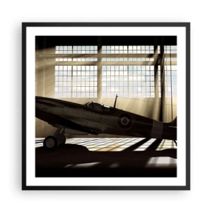 Poszter fehér keretben - Harcos pihenése - 60x60 cm