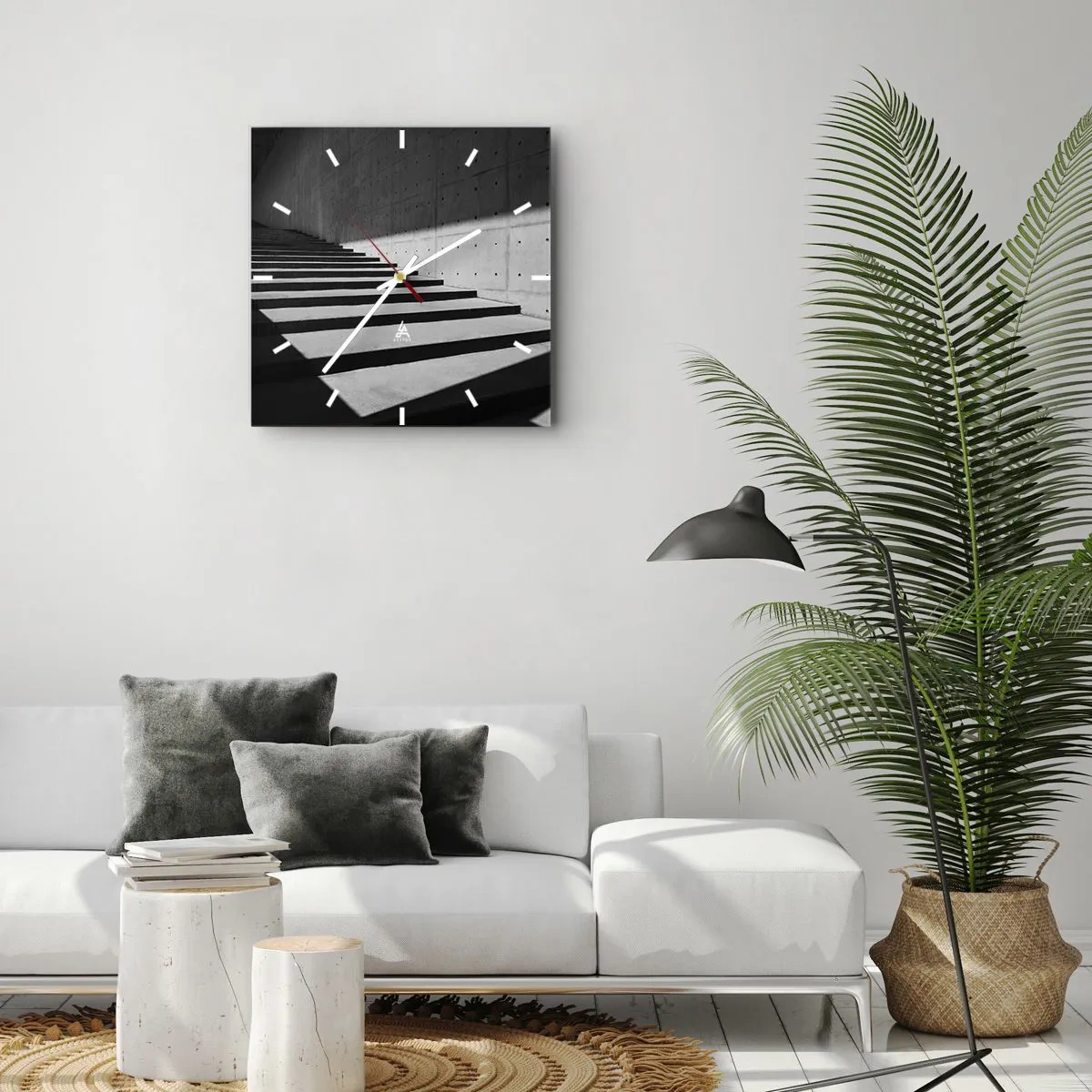 Falióra, Óra - A modernizmus nyers szépsége - 30x30 cm