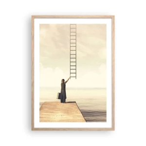 Poszter világos tölgy keretben - Varázslatos utazás - 50x70 cm