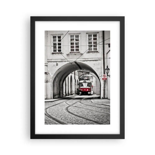 Poszter fehér keretben - A város labirintusán keresztül - 30x40 cm
