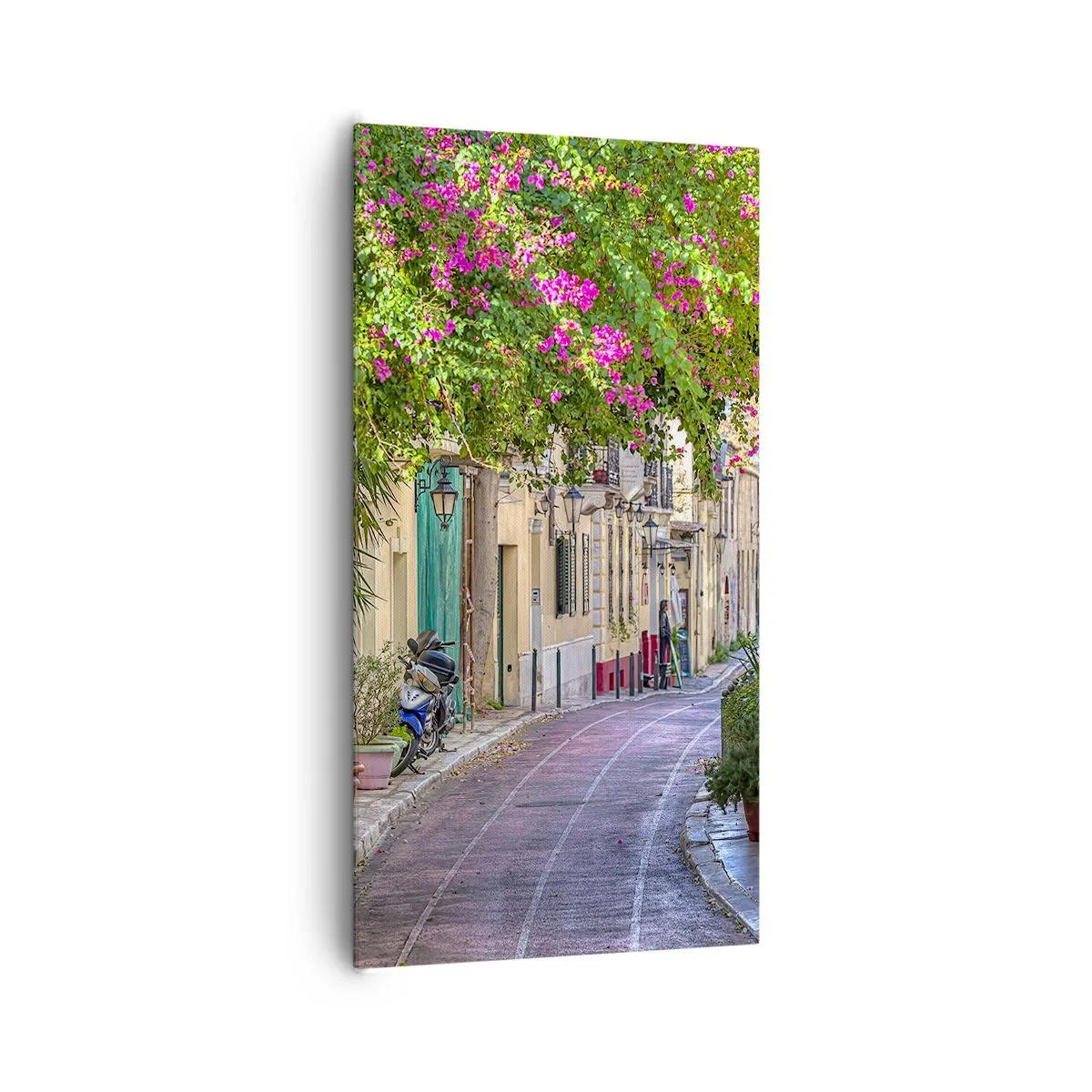 Vászonkép - Virágzó sikátor - 65x120 cm