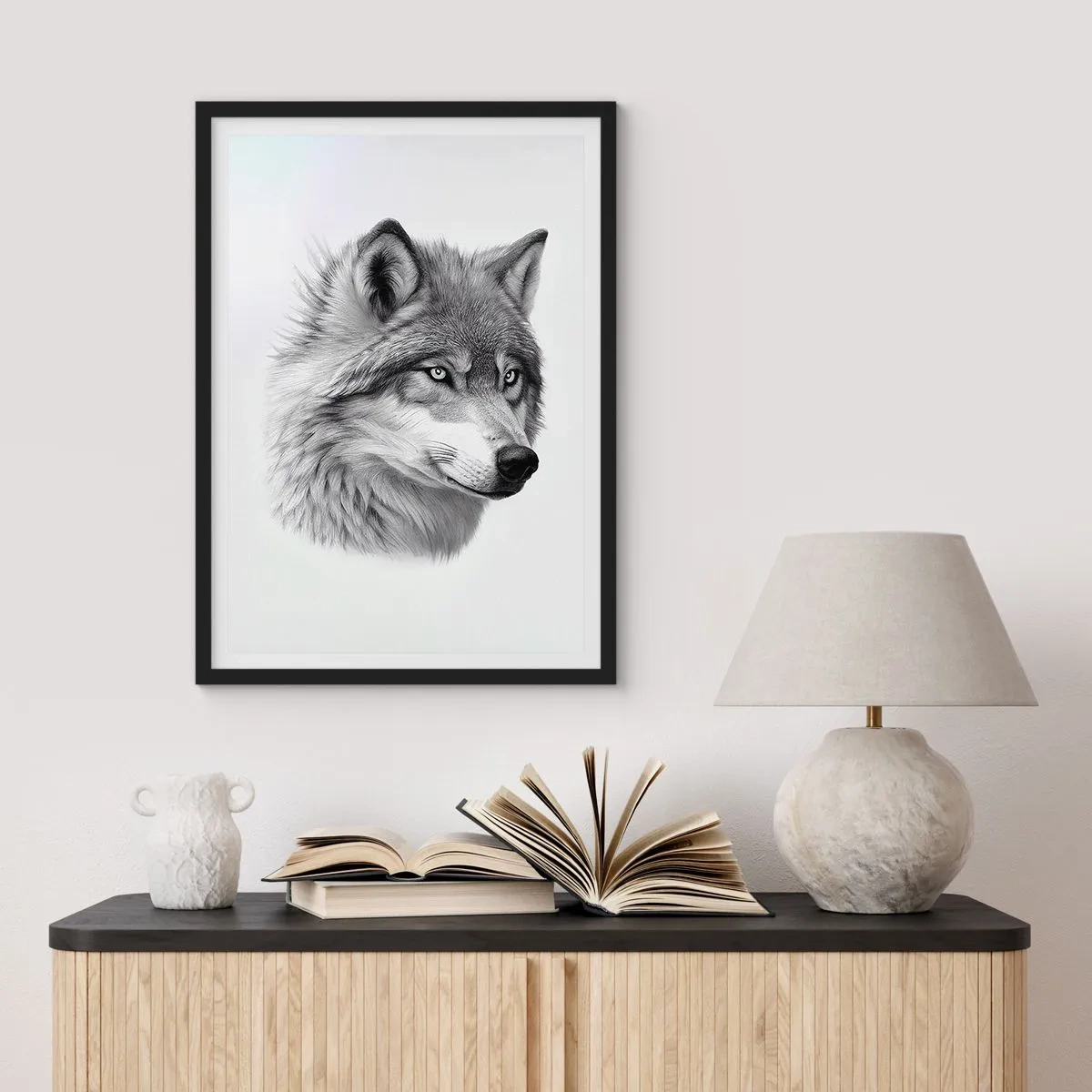 Poszter fehér keretben - Alfa - kétségtelenül - 30x40 cm