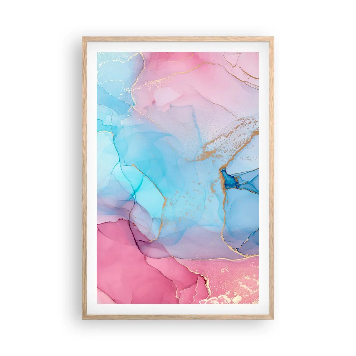 Poszter világos tölgy keretben - Találkozás és átjutás - 61x91 cm