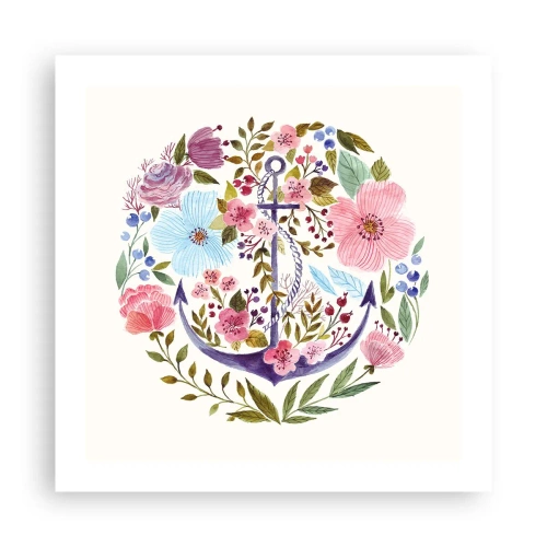 Poszter - Egy tengerész jó éjszakai alvása - 50x50 cm